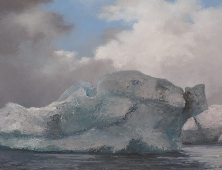 Large iceberg off the coast of Iceland