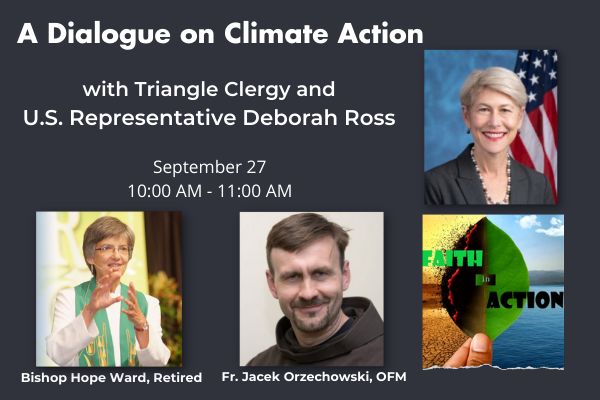 Clergy and Rep Deborah Ross Dialogue on Sept 27