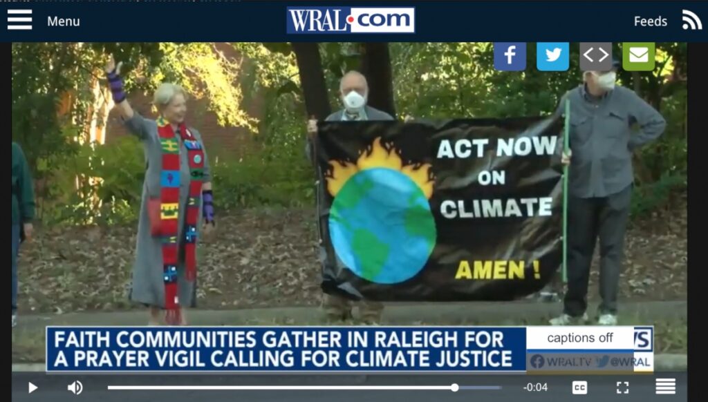 Clergy Waves during prayer chain