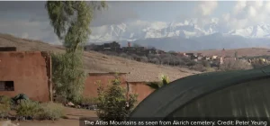 Atlas mountains from Akrich Cemetery. Credit: Peter Yeung