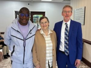 Photo with James Roberson, Lynn Lyle, and Jaap Van Kretchmar