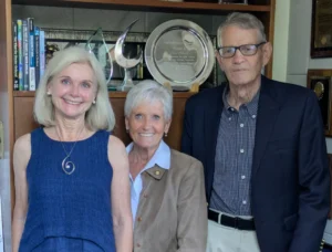 Photo, courtesy of NC Sierra Club. Left to right, Bobbi Mullins, ICCT Advocacy Team, Sen. Gale Adcock (District 16, Wake), and ICAN member Joe Burton.